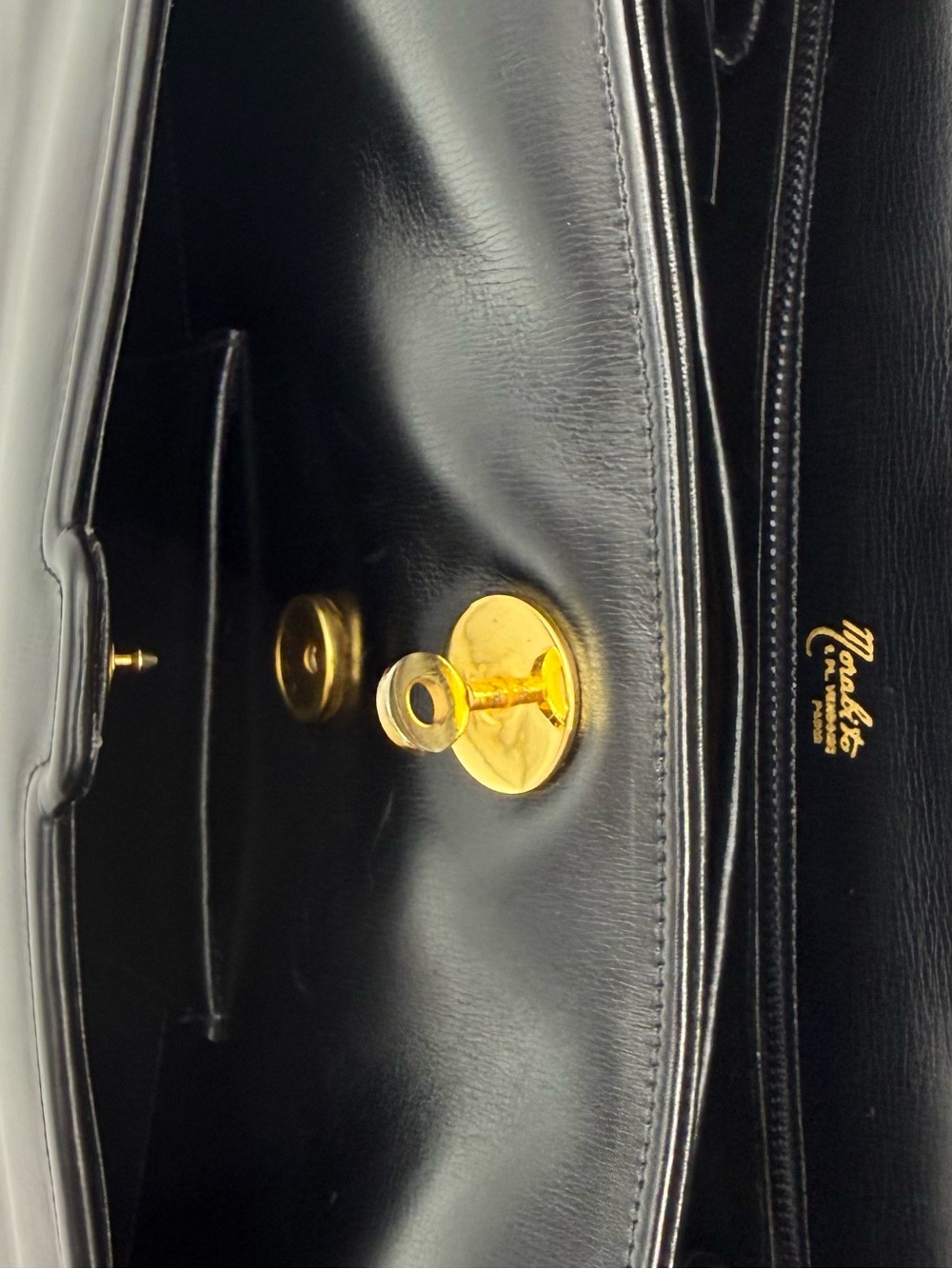 🐢MORABITO COUSU MAIN 1905 PARIS • 1950-70’s Vintage SCALA 33 Bag Made in FRANCE - Picture 15 of 16